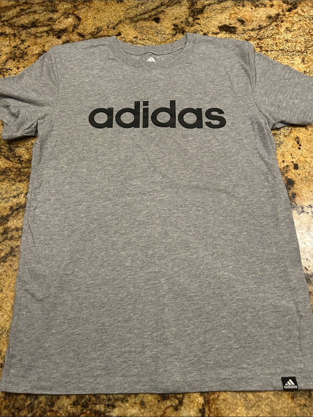 adidas Gray Short Sleeve Logo Tee